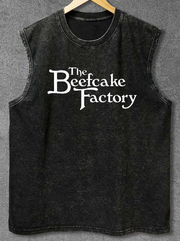THE BEEFCAKE FACTORY Washed Gym Tank