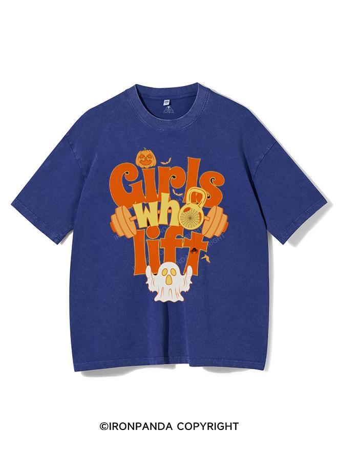 GIRLS WHO LIFT VINTAGE GYM SHIRT