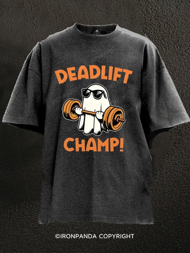 Deadlift Champ Washed Gym Shirt