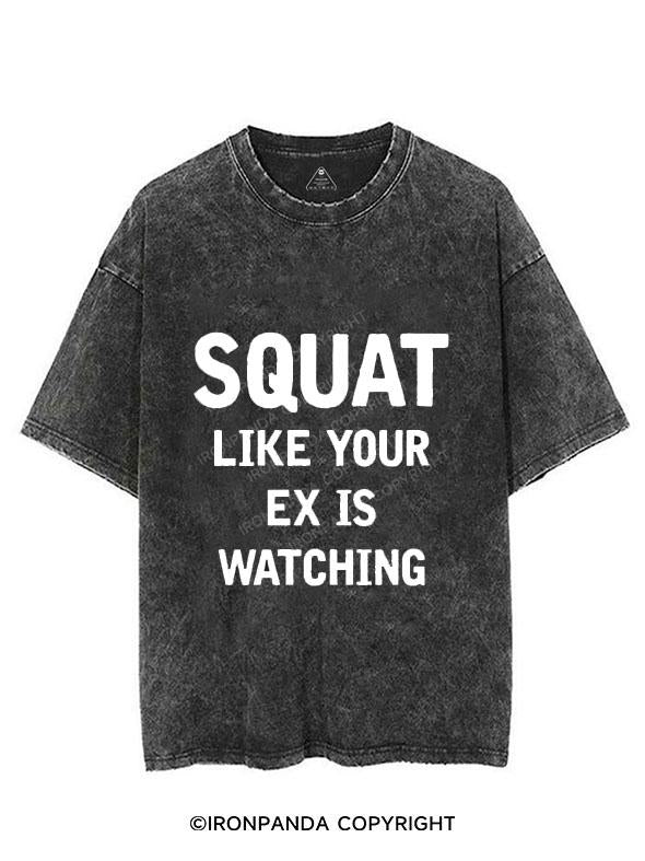 SQUAT LIKE YOUR EX IS WATCHING  VINTAGE GYM SHIRT