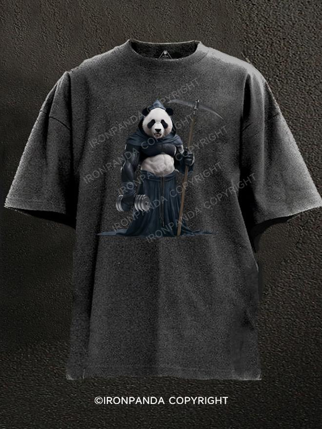 Death panda Washed Gym Shirt