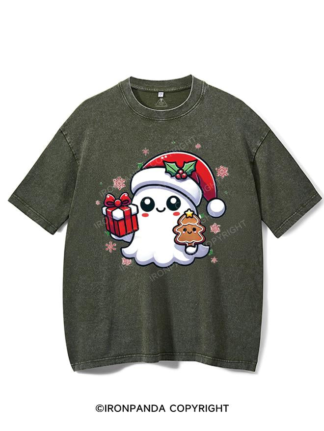 SPOOKY SPIRITS SPREADING CHRISTMAS CHEER! VINTAGE GYM SHIRT