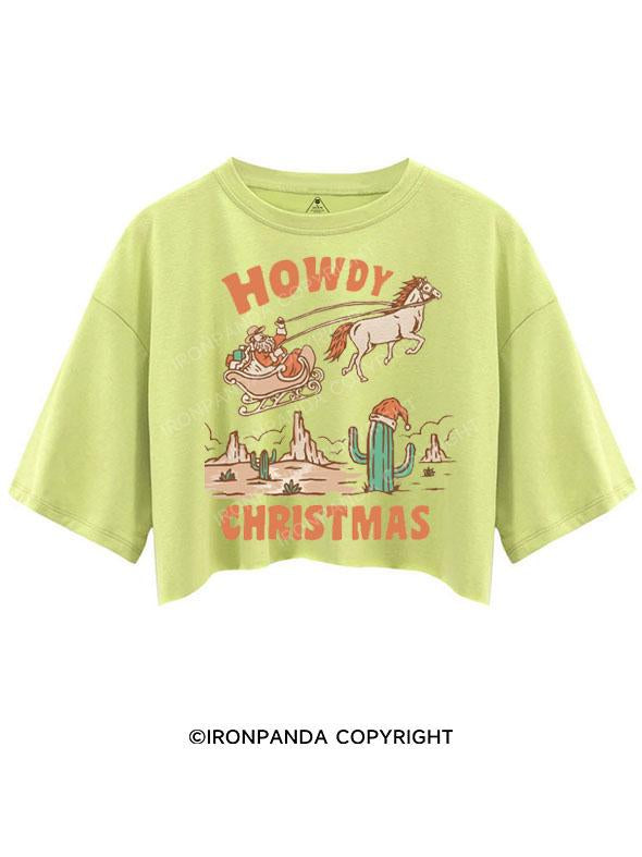 HOWDY CHRISTMAS CROP TOPS