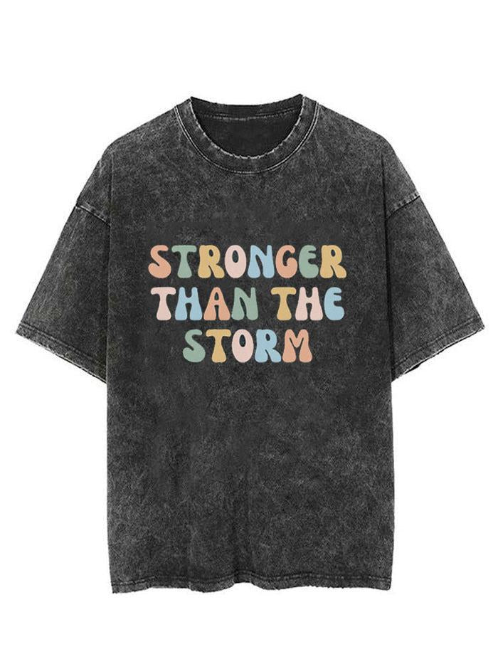 STRONGER THAN THE STORM VINTAGE GYM SHIRT