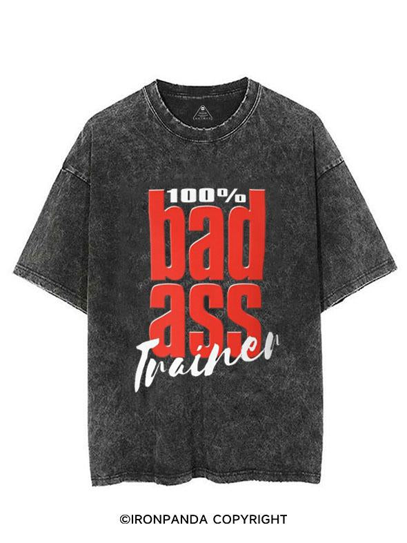 BADASS TRAINER VINTAGE GYM SHIRT