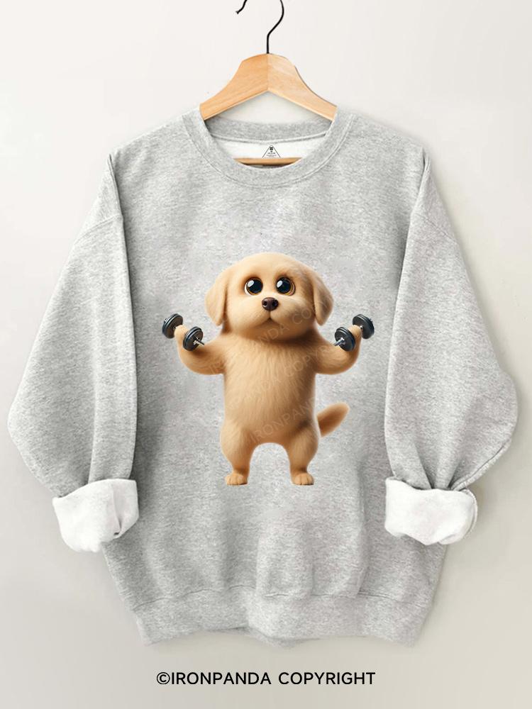 Labrador Weightlifting Gym Sweatshirt