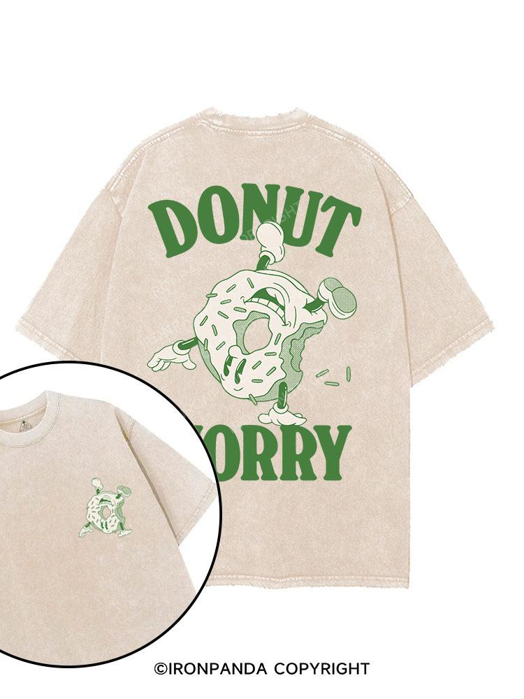 DONUT WORRY printed Gym Shirt