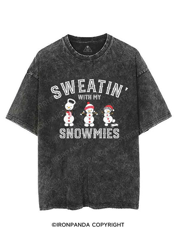 Sweatin with my Snowmies VINTAGE GYM SHIRT