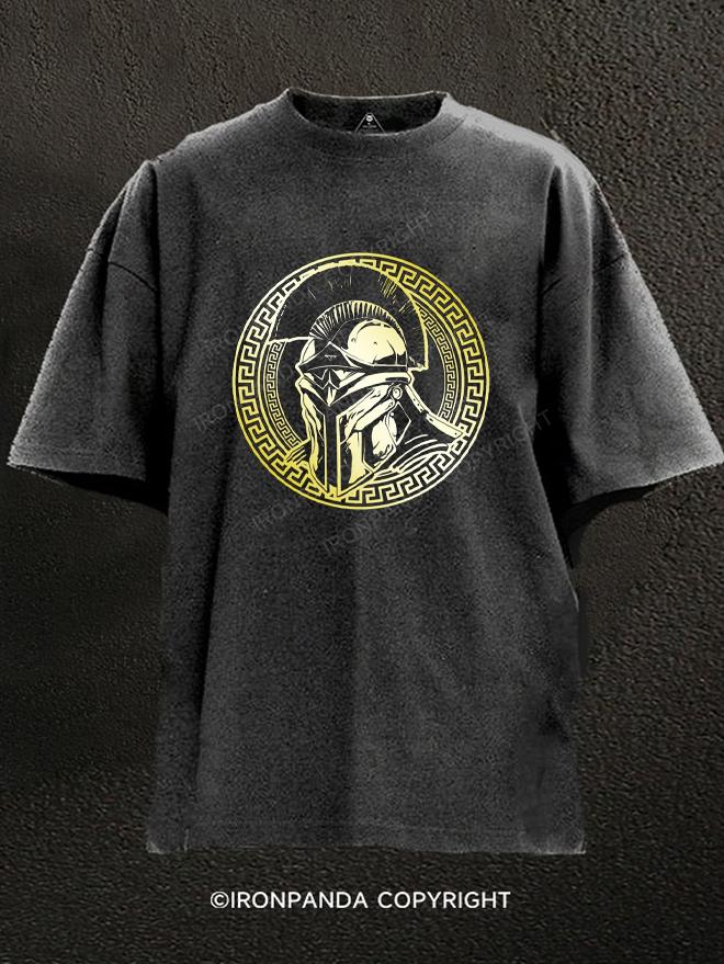 Spartan Gold Washed Gym Shirt