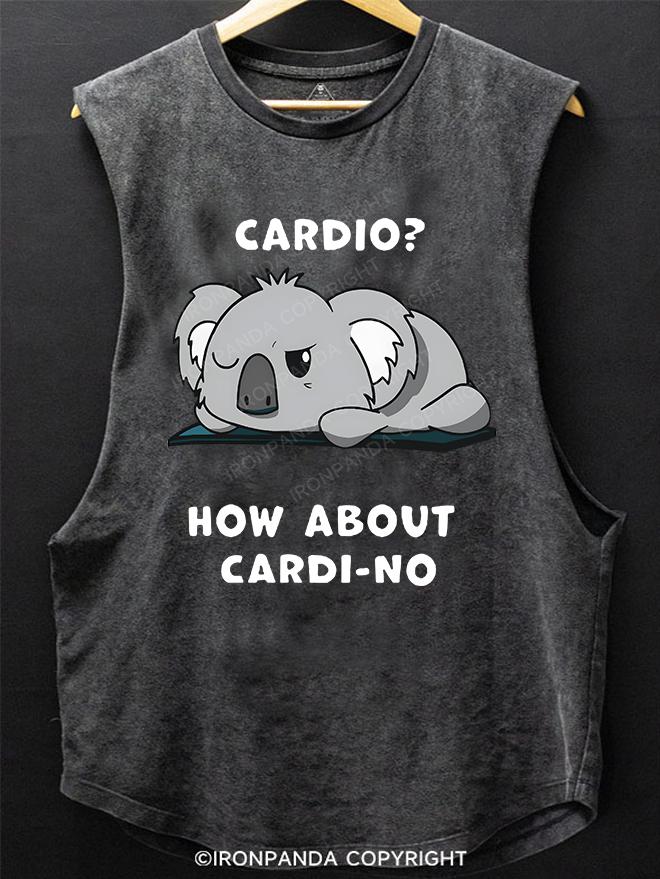 Cardio？How about Cardi-No SCOOP BOTTOM COTTON TANK