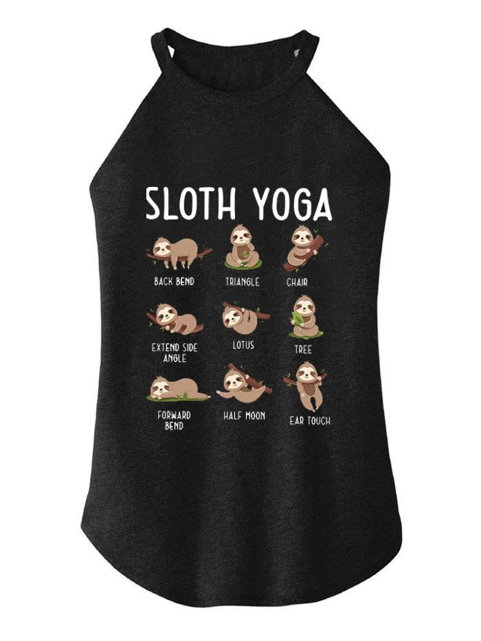 SLOTH YOGA TRI ROCKER COTTON TANK