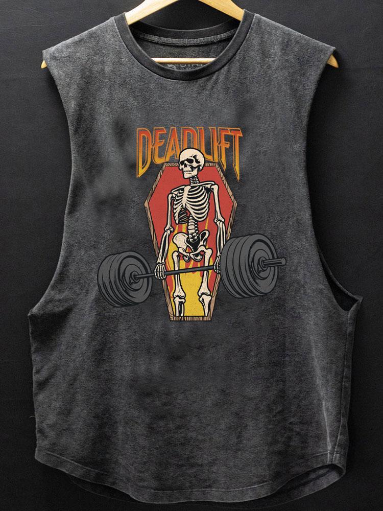 deadlift skeleton SCOOP BOTTOM COTTON TANK