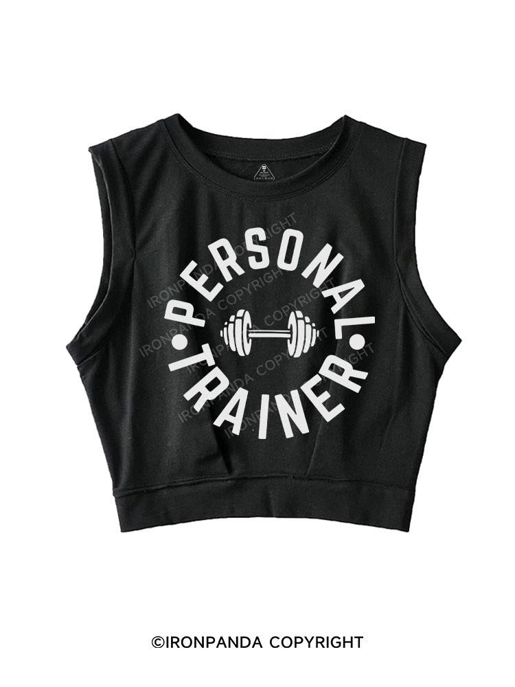 PERSONAL TRAINER SLEEVELESS CROP TOPS