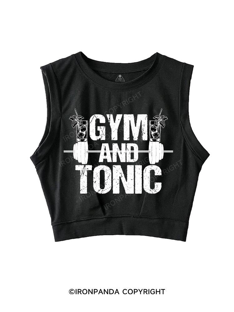 GYM AND TONIC SLEEVELESS CROP TOPS