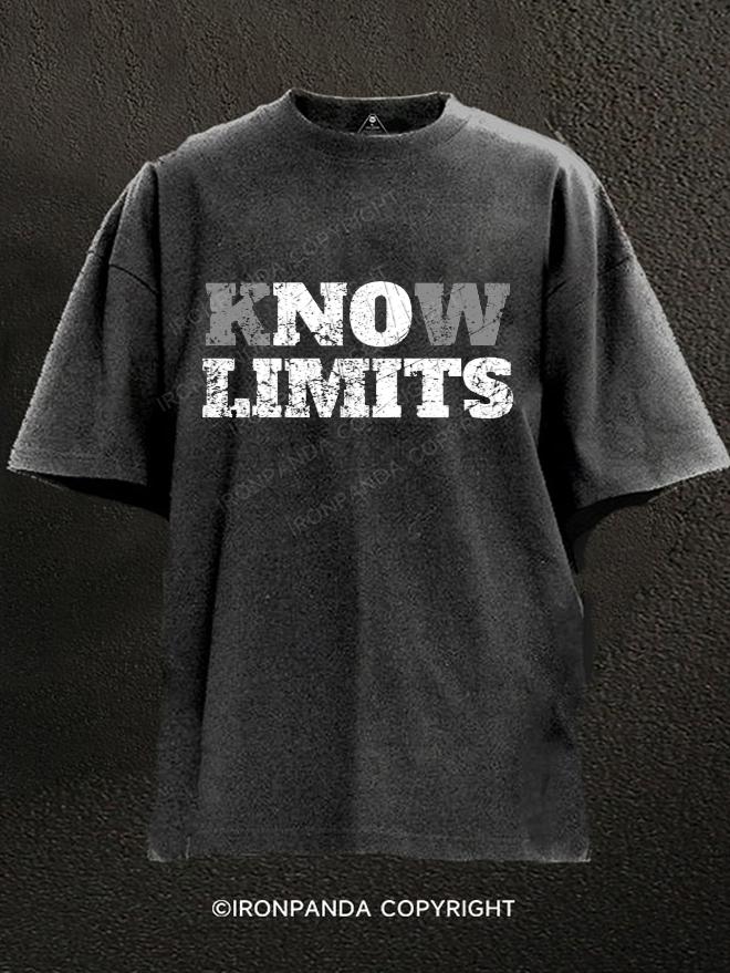 K(NO)W LIMITS Washed Gym Shirt