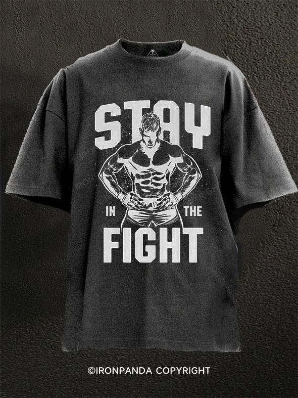 stat in the fight Washed Gym Shirt