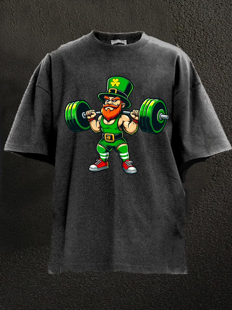 St. Patrick squatting Washed Gym Shirt