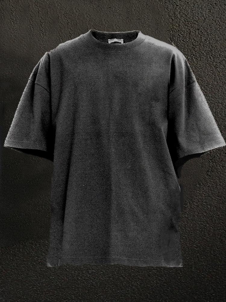 MOVEMENT IS MEDCINE back printed Washed Gym Shirt