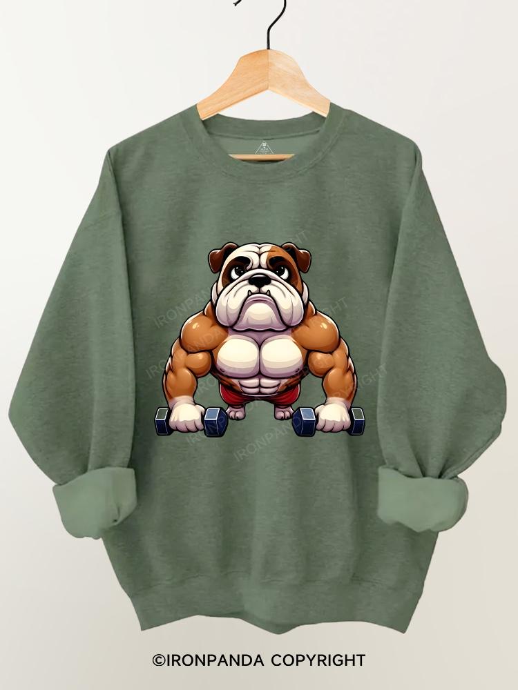 Fit Bulldog Gym Sweatshirt