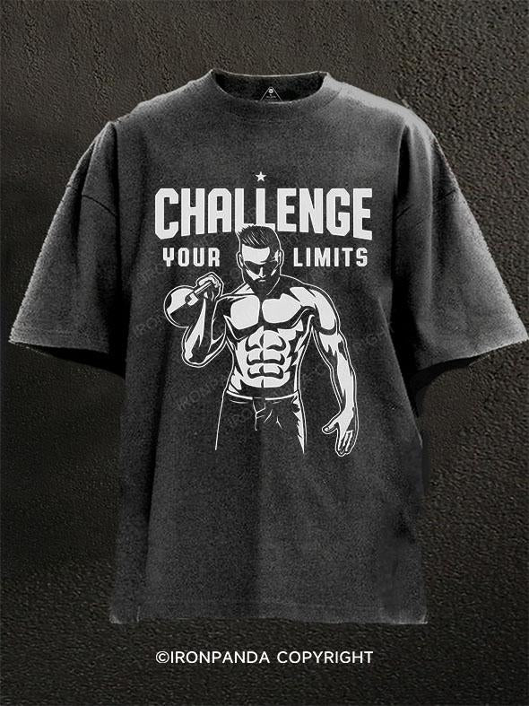 Challenge Your Limits Washed Gym Shirt