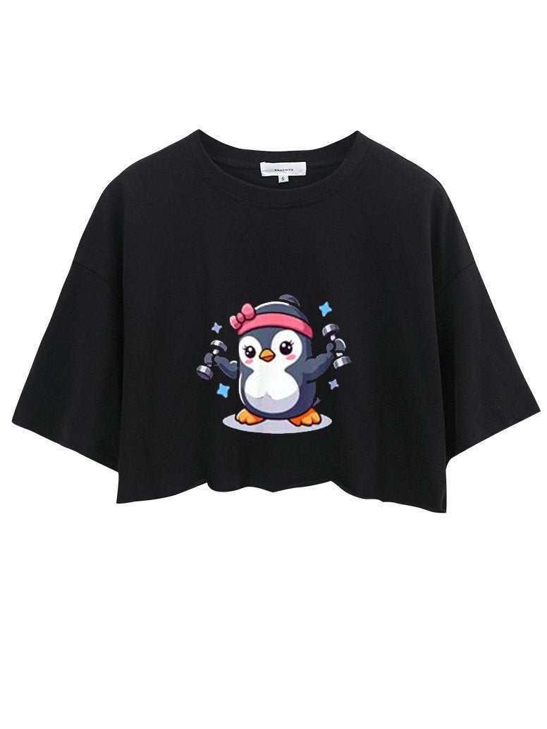 PENGUIN DUMBBEL CROP TOPS