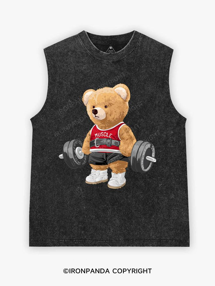 EXERCISE BEAR Washed Tank