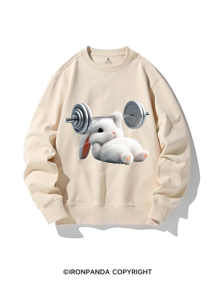 RABBIT ONE-ARM BENCH PRESS CREWNECK Sweatshirt