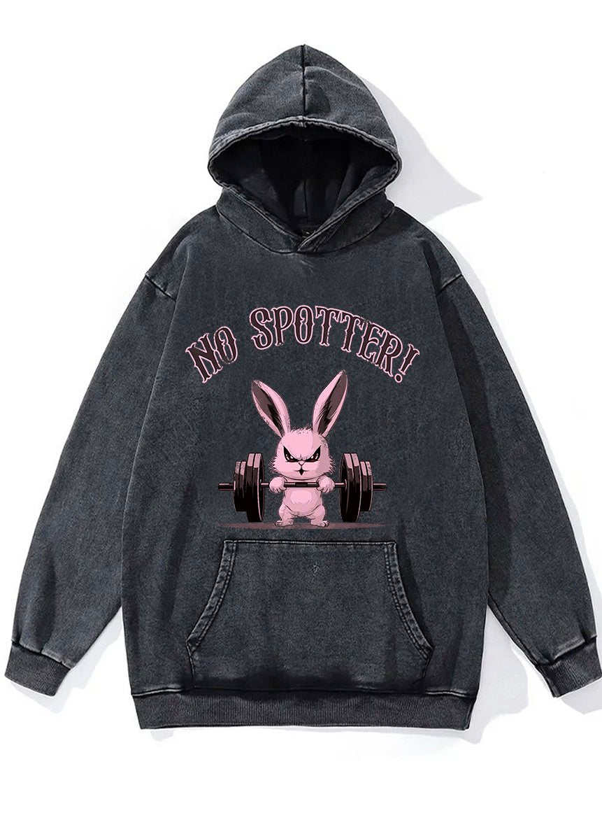 No Spotter Washed Gym Hoodie