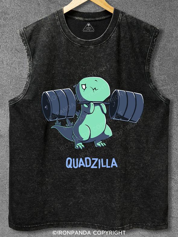 QUADZILLA Washed Gym Tank