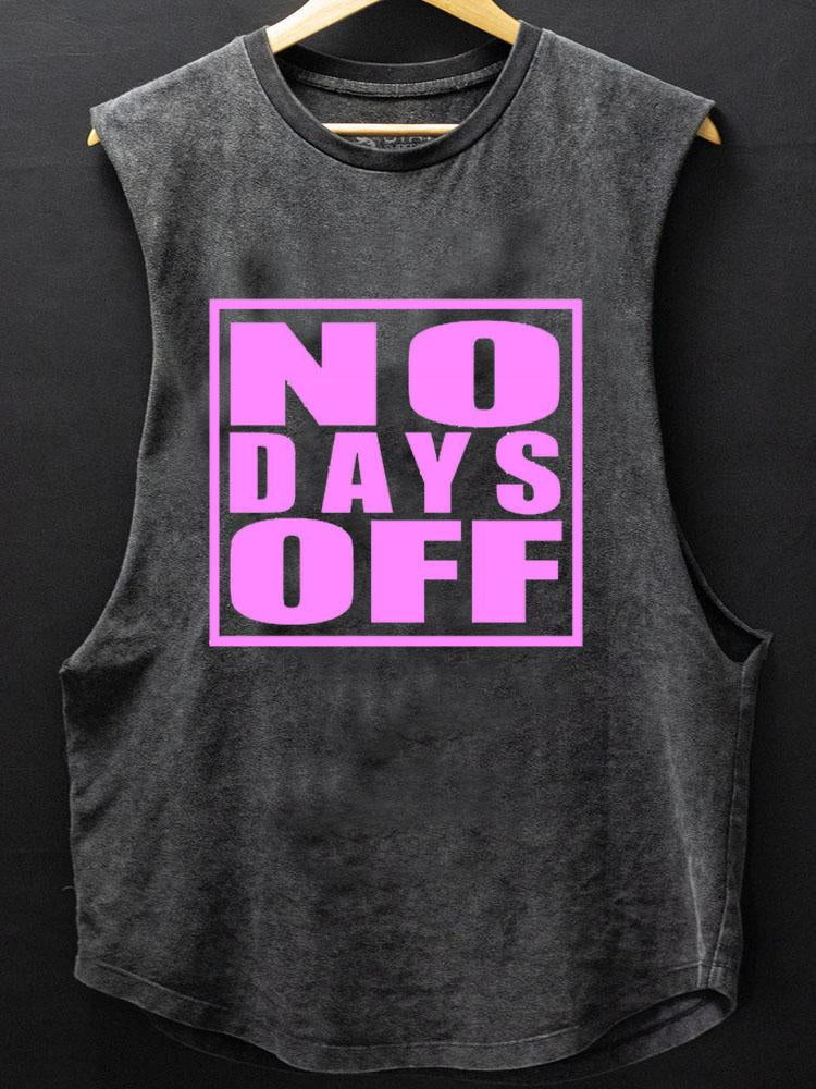 No Days Off SCOOP BOTTOM COTTON TANK