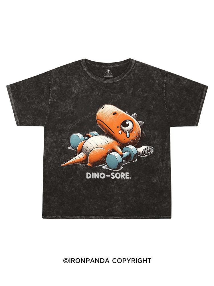 DINO-SORE. Kids Washed T-Shirt