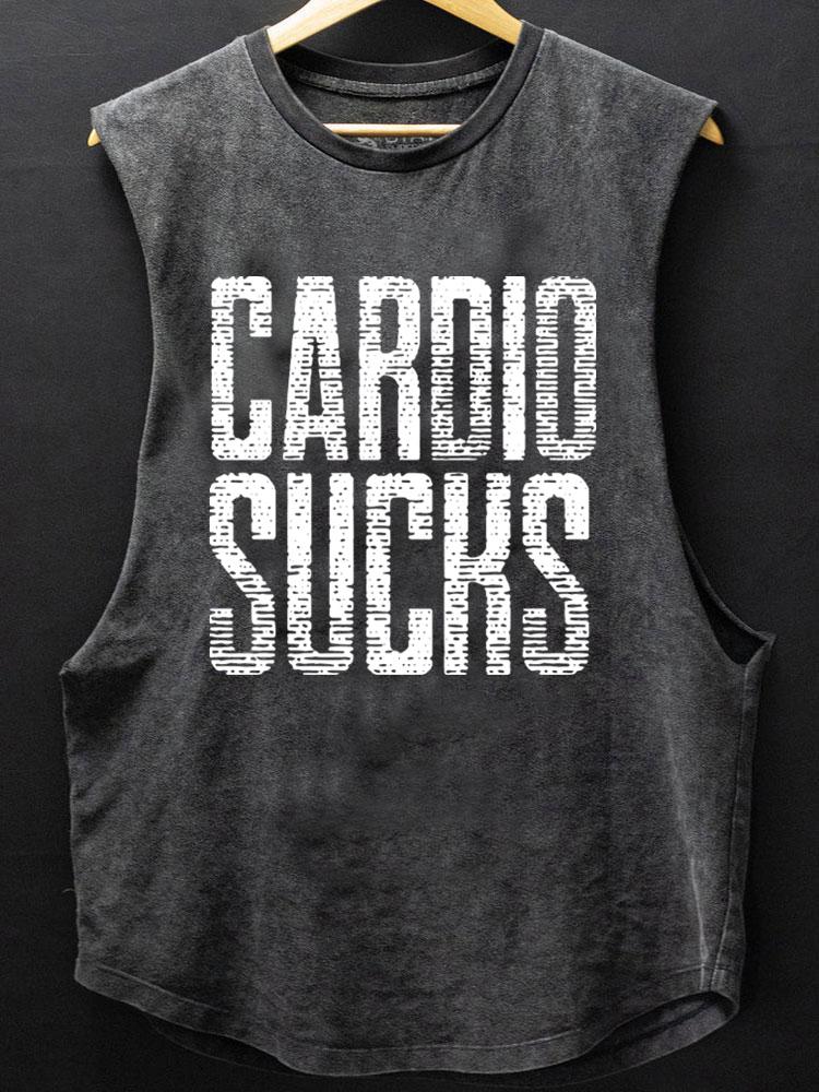 Cardio sucks SCOOP BOTTOM COTTON TANK