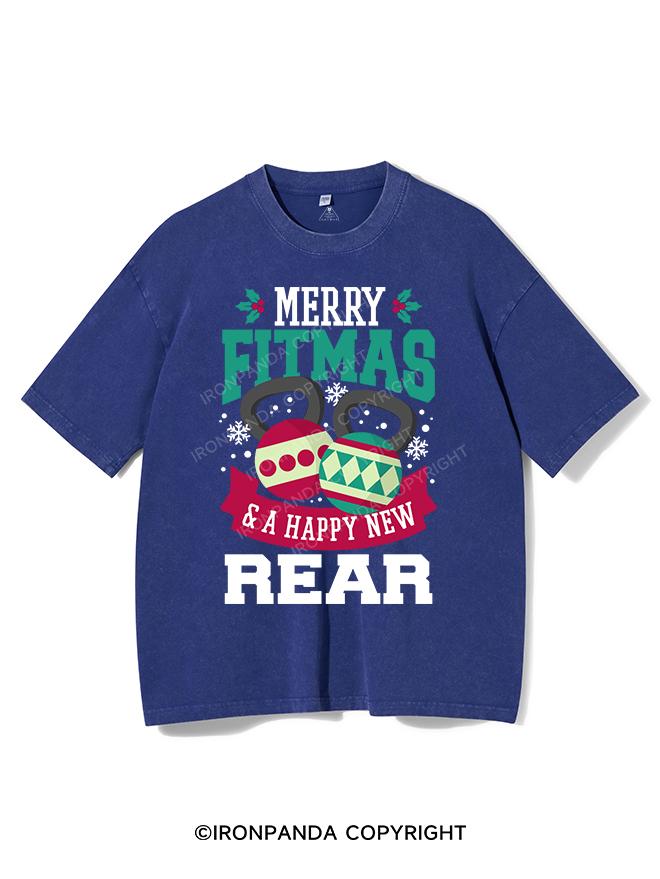 Merry fitmas & a happy new rear VINTAGE GYM SHIRT