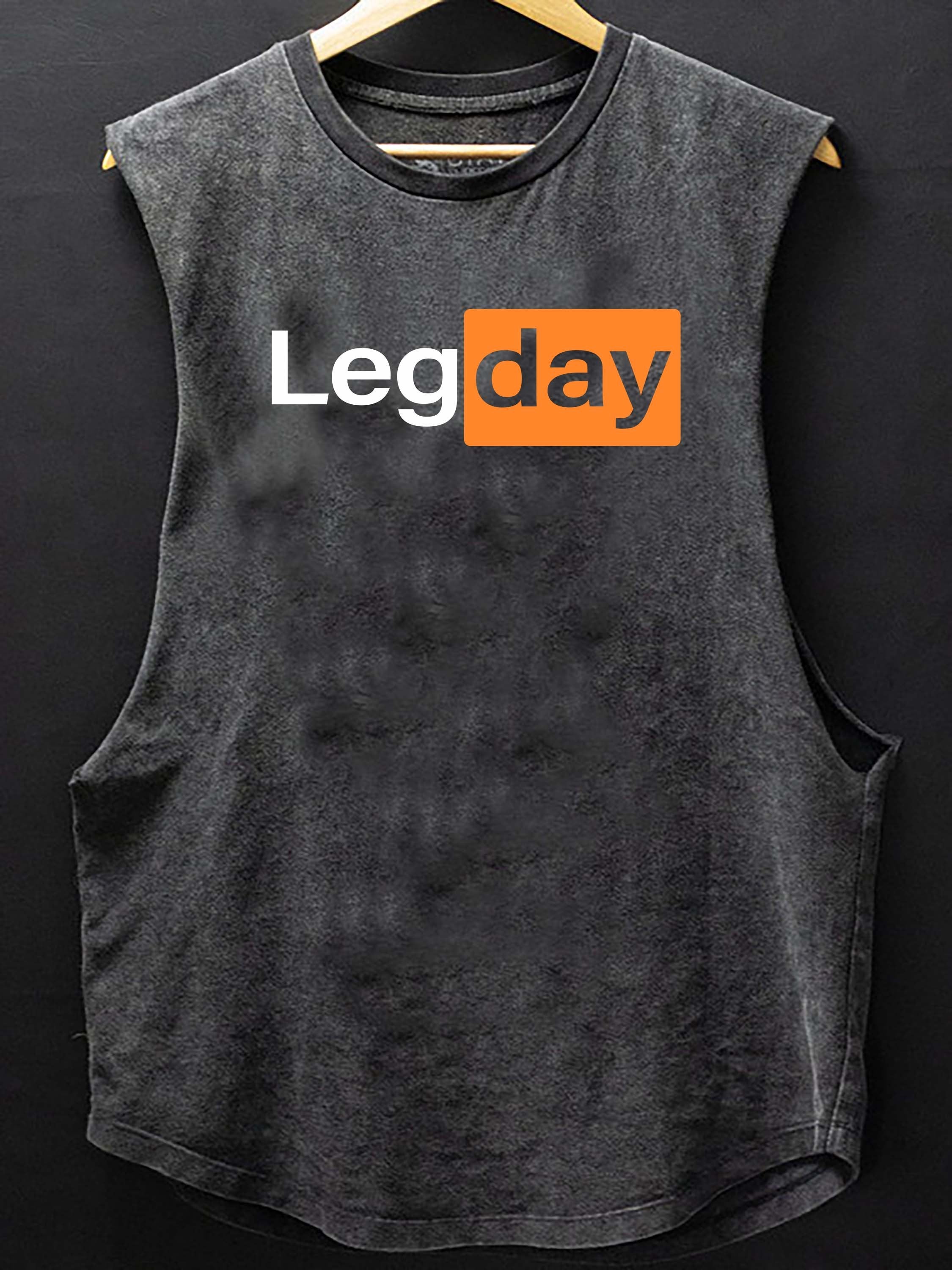 Leg Day Scoop Bottom Cotton Tank