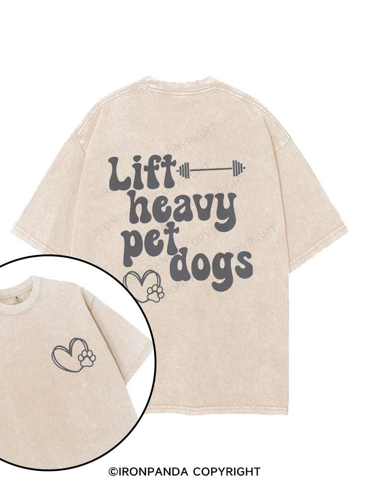 Lift Heavy Pet Dogs printed Gym Shirt