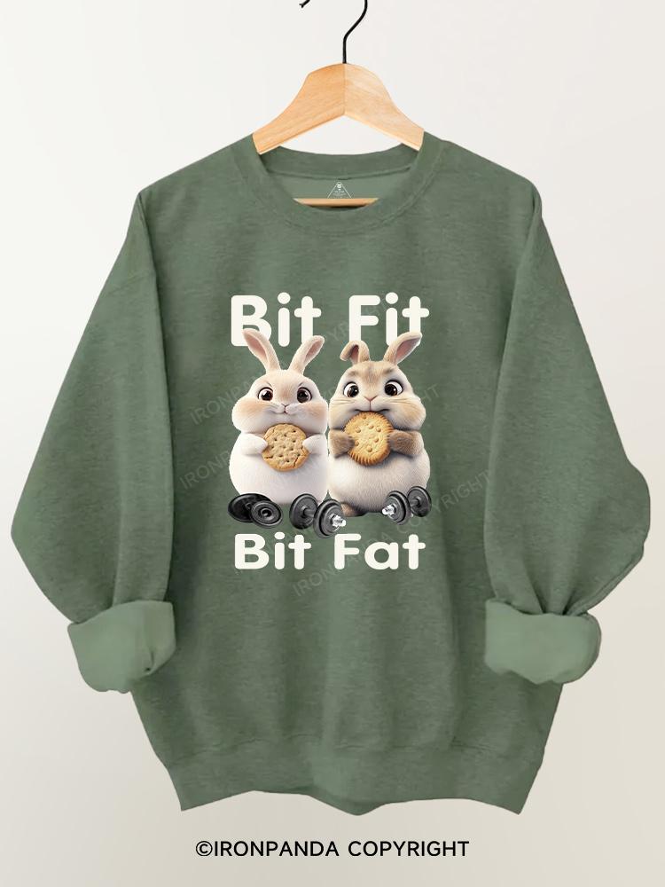 BIT FIT BIT FAT  Gym Sweatshirt