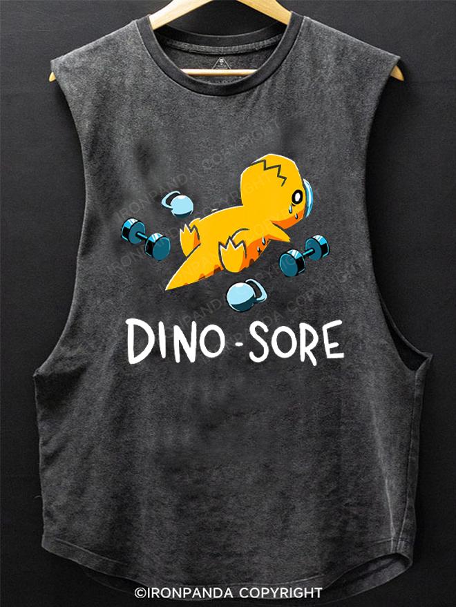 DINO SORE SCOOP BOTTOM COTTON TANK