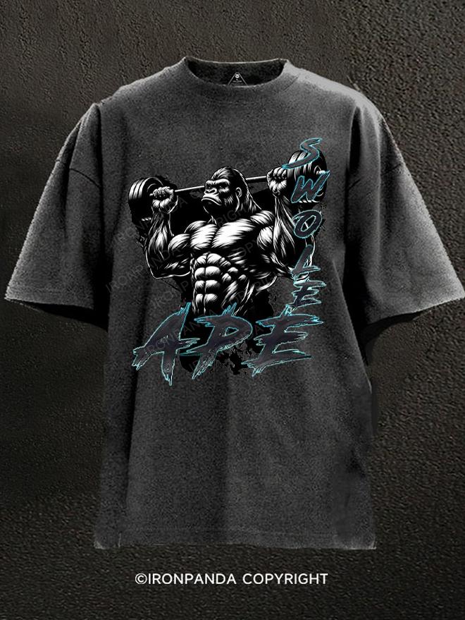 Swole Ape Washed Gym Shirt