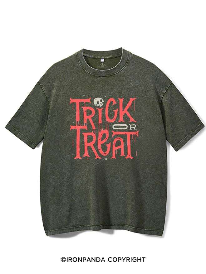 TRICK OR TREAT VINTAGE GYM SHIRT