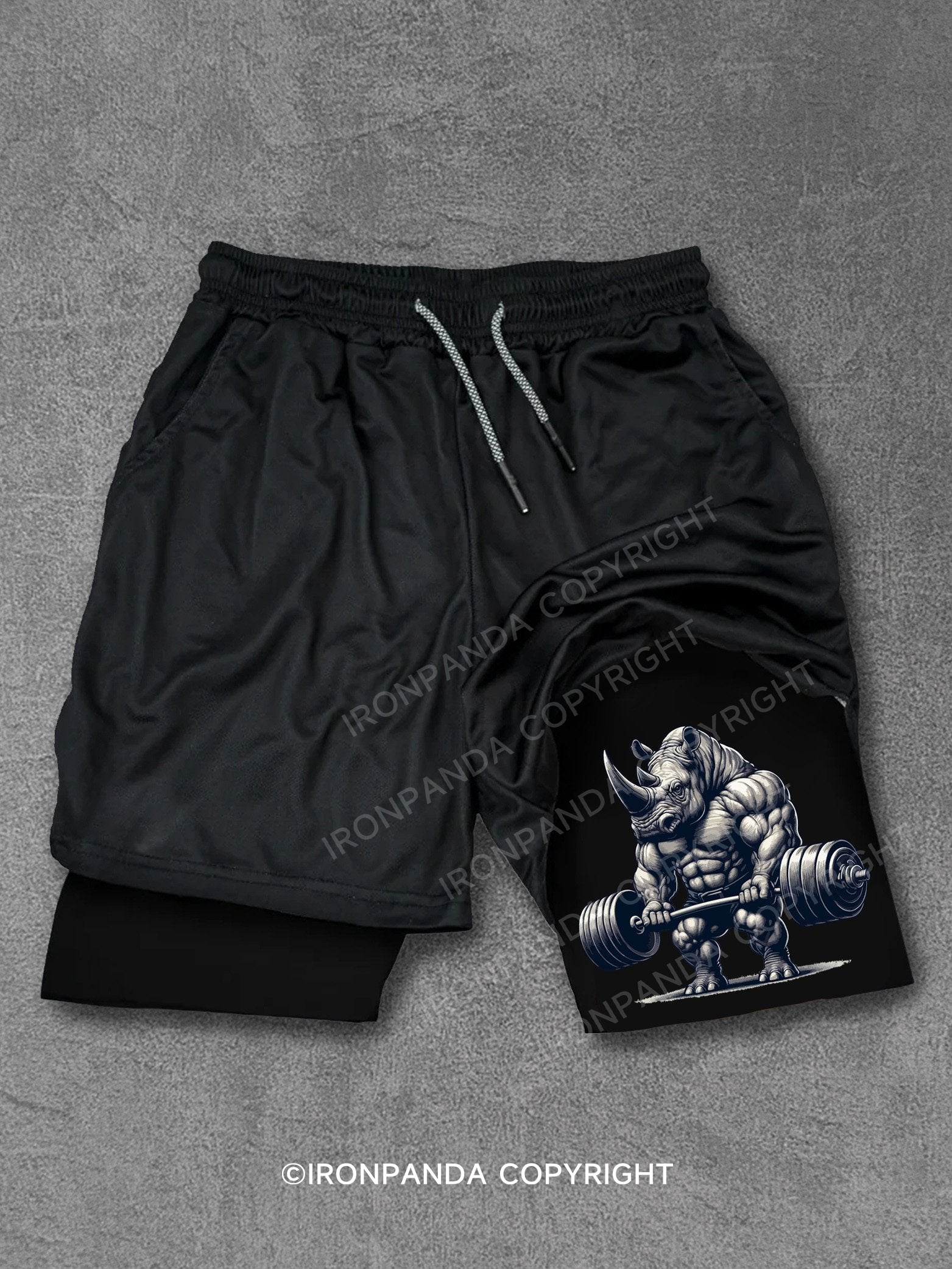 Barbell Weightlifting Rhino Performance Training Shorts