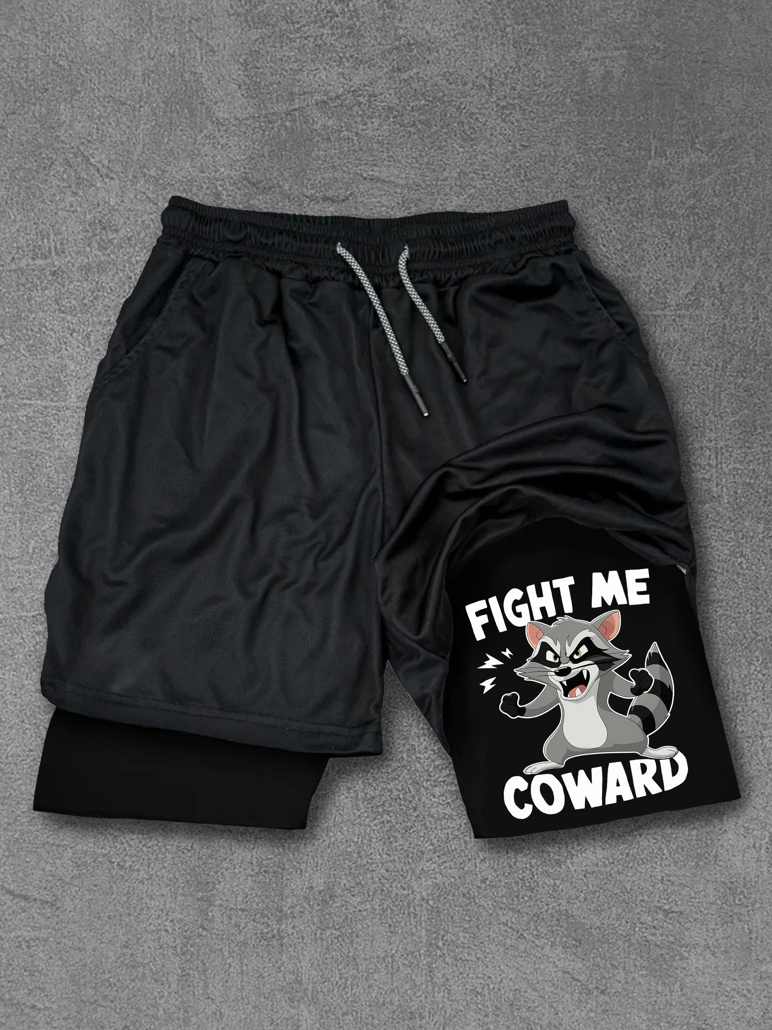 Fight Me Coward Performance Training Shorts