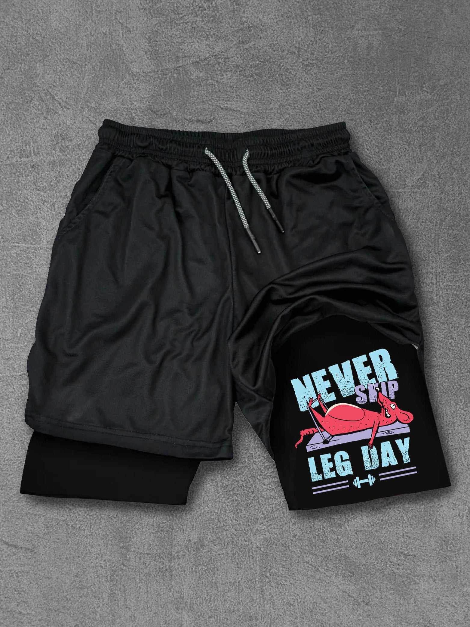 never skip leg day gym rat Performance Training Shorts