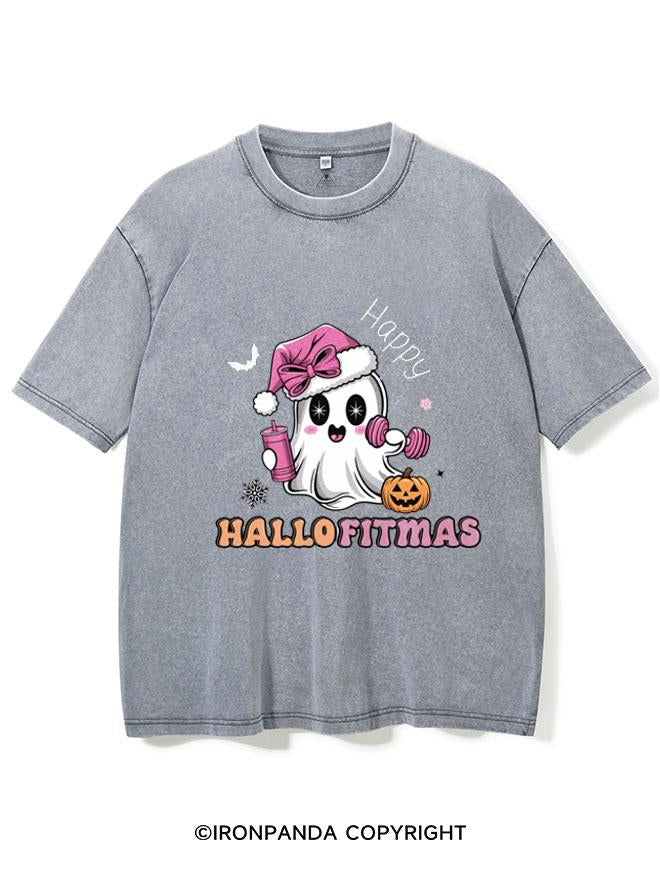 HAPPY HALLOFITMAS VINTAGE GYM SHIRT