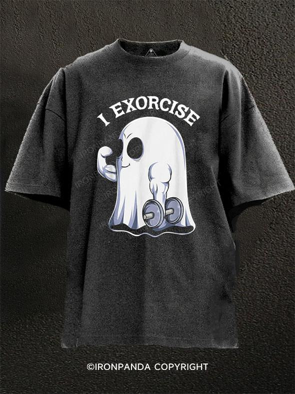 I EXORCIS Washed Gym Shirt