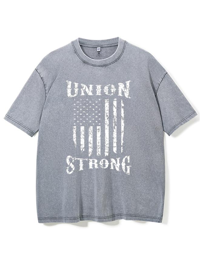 Union Strong Union Proud Labor Day Washed Gym Shirt