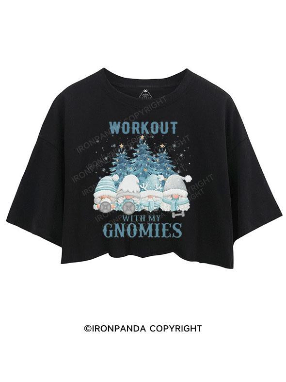 WORKOUT WITH MY GNOMIES DOGS CROP TOPS