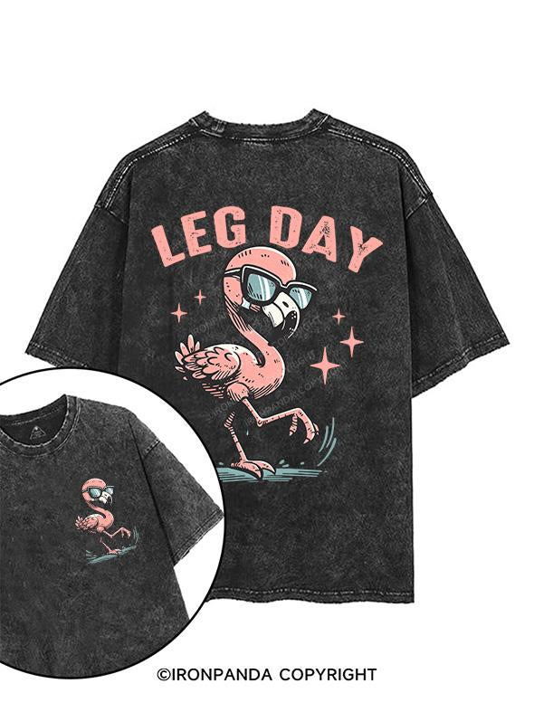 LEG DAY printed Gym Shirt