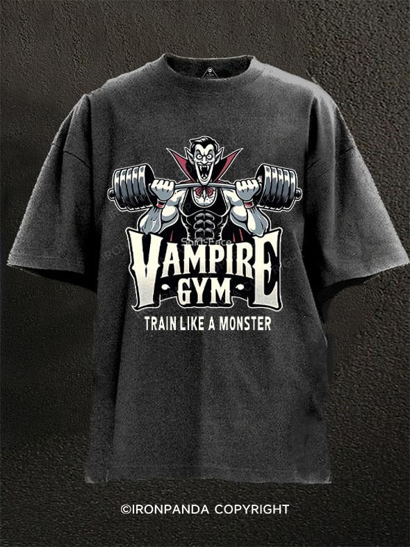 Train Like a Monster Washed Gym Shirt