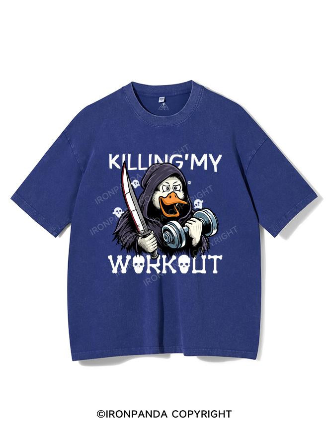 KILLING MY WORKOUT VINTAGE GYM SHIRT