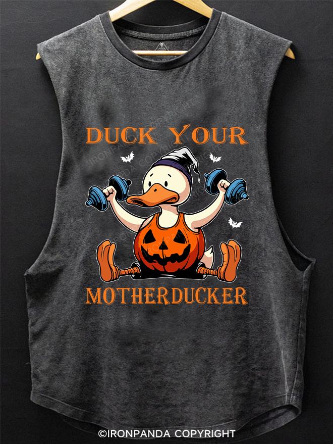 DUCK YOU MOTHERDUCKER SCOOP BOTTOM COTTON TANK